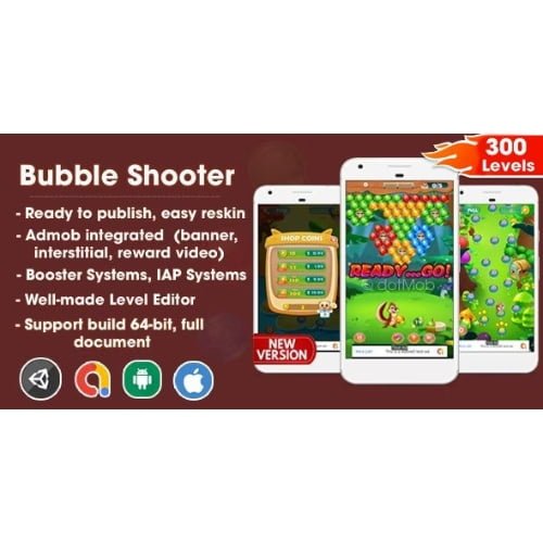 Bubble-Shooter-Unity-Template-Project-Android-iOS-AdMob.jpg Bubble Shooter – Unity Template Project (Android + iOS + AdMob) - Image 1