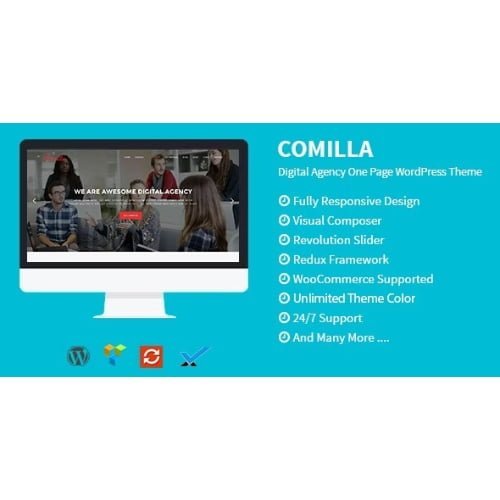 Comilla-Digital-Agency-One-Page-WordPress-Theme.jpg Comilla – Digital Agency One Page WordPress Theme - Image 1
