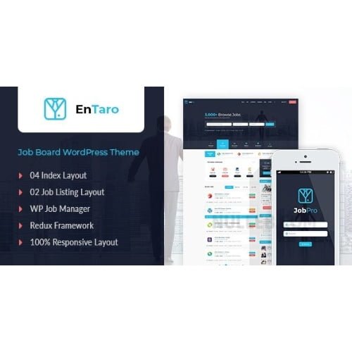 Entaro – Job Portal WordPress Theme