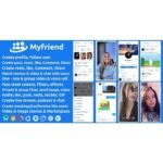 Myfriend – Friend Chat Post Tiktok Follow Radio Group ecommerce Zoom Live clone social network app