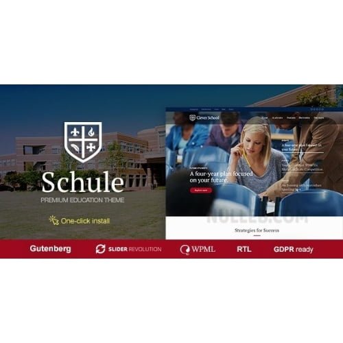 Schule-School-Education-Theme.jpg Schule – School & Education WordPress Theme with LMS - Image 1