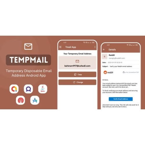 TempMail-Temporary-Disposable-Email-Address-App-with-AdMob-Ads.jpg TempMail – Temporary Disposable Email Address App with AdMob Ads - Image 1