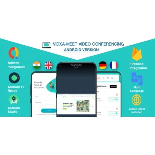VIDXA-MEET-Nulled-Free-Video-Conferencing-Audio-Conferencing-App-Zoom-Clone-GPL-Free-Download.jpg VIDXA MEET – Free Video Conferencing & Audio Conferencing App | Zoom Clone (Android + Admin Panel) - Image 1
