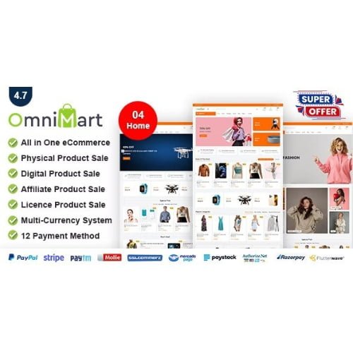eCommerce-CMS-Laravel-eCommerce-script-2.jpg OmniMart – eCommerce CMS | Laravel eCommerce script - Image 1
