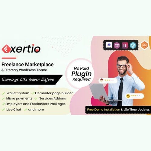 exertio.jpg Exertio – Freelance Marketplace WordPress Theme - Image 1