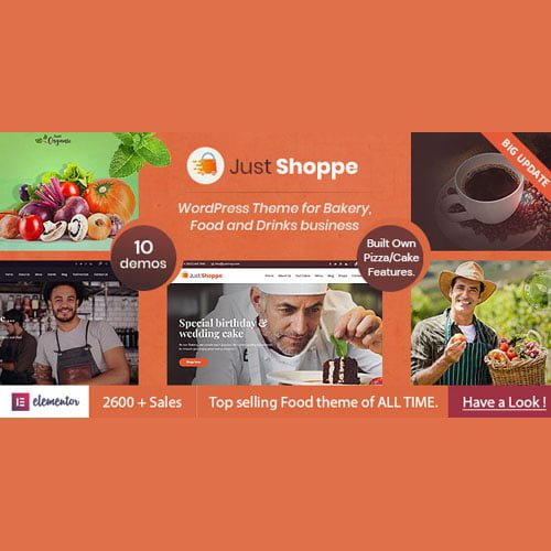 justshoppe.jpg Justshoppe – Elementor Cake, Bakery & Food WordPress - Image 1